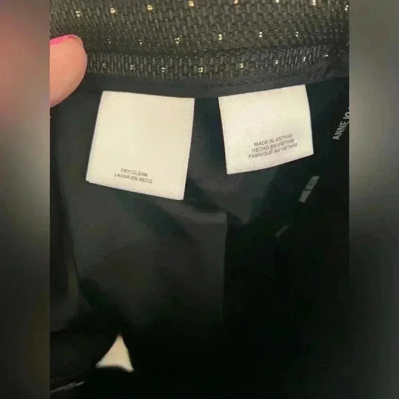 Woman’s Anne Klein Black and Gold Studded Pencil Skirt Size 14 BNWT - Picture 4 of 8